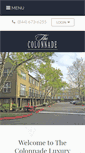 Mobile Screenshot of mycolonnadeapartments.com