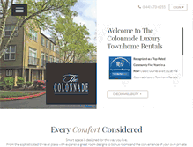 Tablet Screenshot of mycolonnadeapartments.com